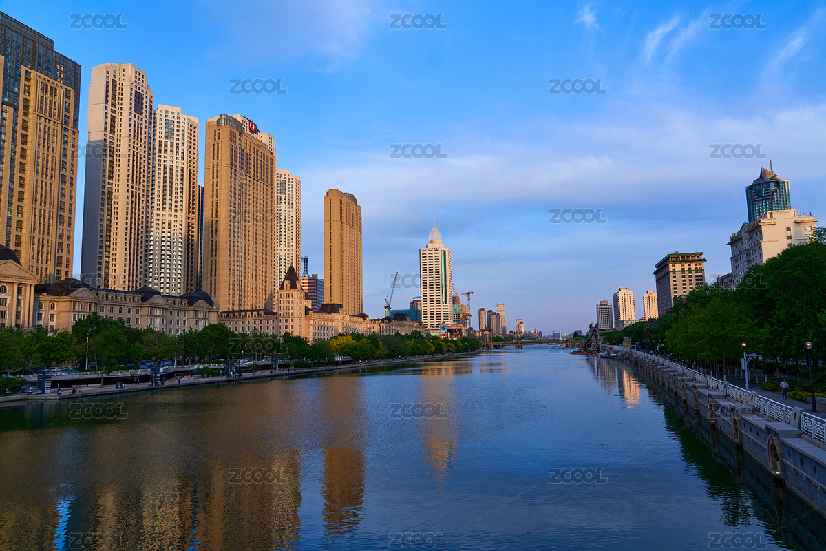 河两岸建筑楼房倒影风光（主预览-8934898） - 未分类 - 站酷设计师DM_fan原创素材 - 站酷ZCOOL