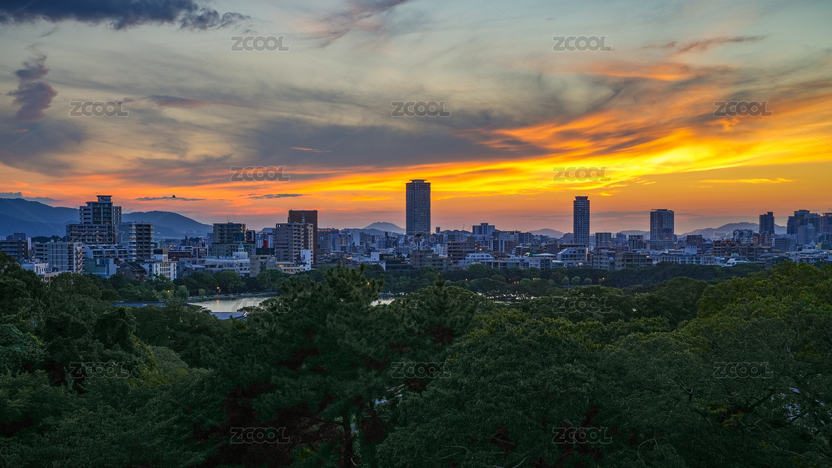 日本福岡市天際線黃昏（主預(yù)覽-11596114） - 未分類 - 站酷設(shè)計(jì)師Kain_Tsai原創(chuàng)素材 - 站酷ZCOOL