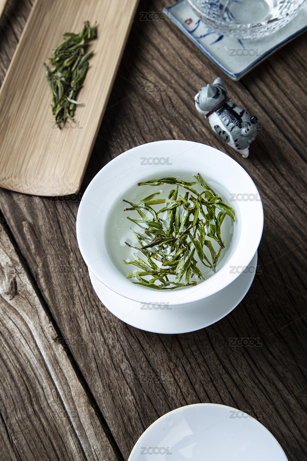 明前特級(jí)嫩芽黃山毛峰白色蓋碗沖泡圖（主預(yù)覽-8276957） - 未分類 - 站酷設(shè)計(jì)師山影集原創(chuàng)素材 - 站酷ZCOOL