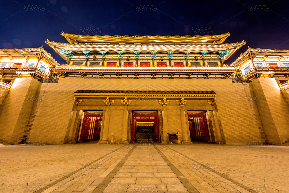 中国湖北襄阳唐城影视基地夜景风光（主预览-4685451） - 未分类 - 站酷设计师健忘的行摄世界原创素材 - 站酷ZCOOL