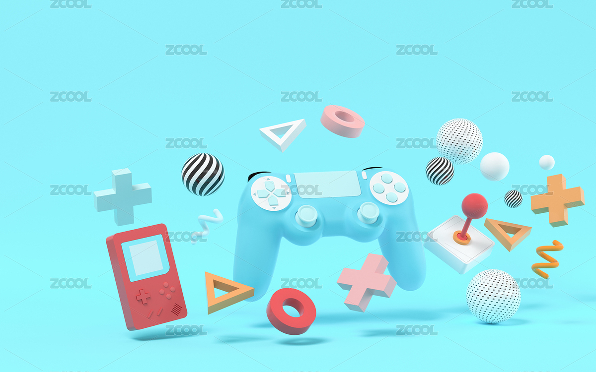 豐富多彩的休閑娛樂玩具 3D渲染（主預(yù)覽-1600289） - 未分類 - 站酷設(shè)計師VinkFan原創(chuàng)素材 - 站酷ZCOOL