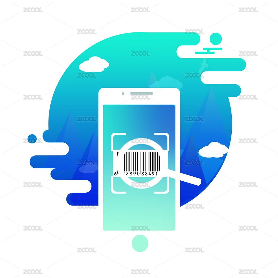 手機，掃碼，支付，手機付款，檢查，插畫 , 扁平 , 引導頁，開屏頁，開機動畫 , app , 可愛風格 , 漂亮插畫 , 界面 , 山 , 月亮 , 風景插畫，互聯(lián)網 , 互聯(lián)網插畫 , 商務 , 項目 , 網頁插畫 ,（主預覽-5842767） - 未分類 - 站酷設計師鈴淋原創(chuàng)素材 - 站酷ZCOOL