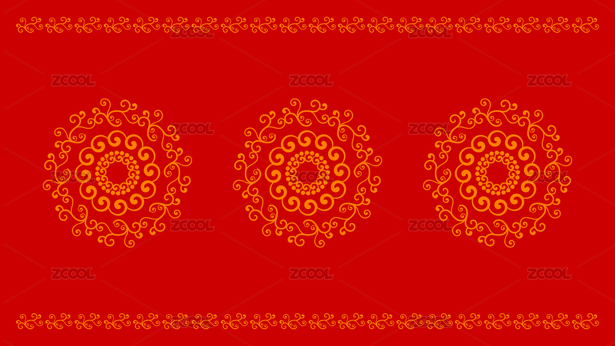 喜庆富贵花纹图案（主预览-133290） - 未分类 - 站酷设计师席儿傲珊原创素材 - 站酷ZCOOL