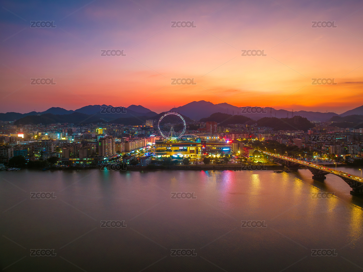 珠海斗门井岸摩天轮夜景航拍（主预览-2122593） - 未分类 - 站酷设计师陈烁明原创素材 - 站酷ZCOOL