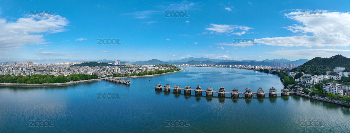 潮州市湘桥区潮州古城广济楼广济桥晨景航拍（主预览-8708316） - 未分类 - 站酷设计师猫爷爷515原创素材 - 站酷ZCOOL