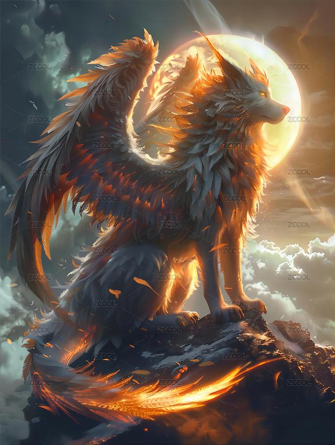 帶翅膀的狼王（主預(yù)覽-9618802） - 未分類 - 站酷設(shè)計(jì)師幻墨行者原創(chuàng)素材 - 站酷ZCOOL