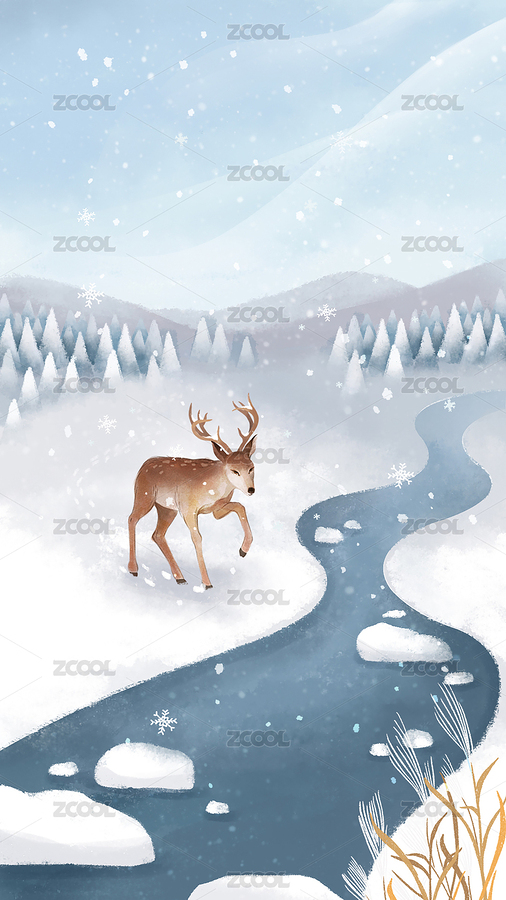 大雪节气（主预览-5230695） - 未分类 - 站酷设计师十一的杂货铺原创素材 - 站酷ZCOOL