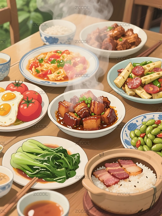 熱氣飄香的家常美味盛宴（主預覽-11920884） - 未分類 - 站酷設計師永興智圖原創(chuàng)素材 - 站酷ZCOOL