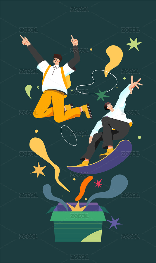 时尚青年插画（主预览-8321222） - 未分类 - 站酷设计师速写84原创素材 - 站酷ZCOOL