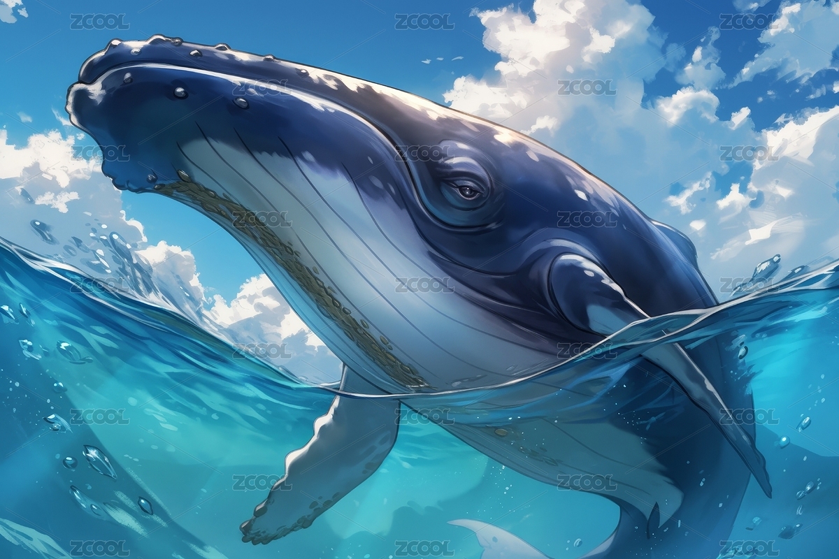 巨鯨躍動（主預覽-3218018） - 未分類 - 站酷設計師云眸視覺原創(chuàng)素材 - 站酷ZCOOL