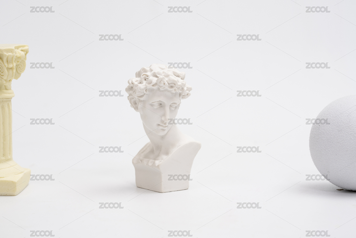 黄色小型罗马柱大卫头像圆球在白色背景上（主预览-2377508） - 未分类 - 站酷设计师xiaorenwu888原创素材 - 站酷ZCOOL