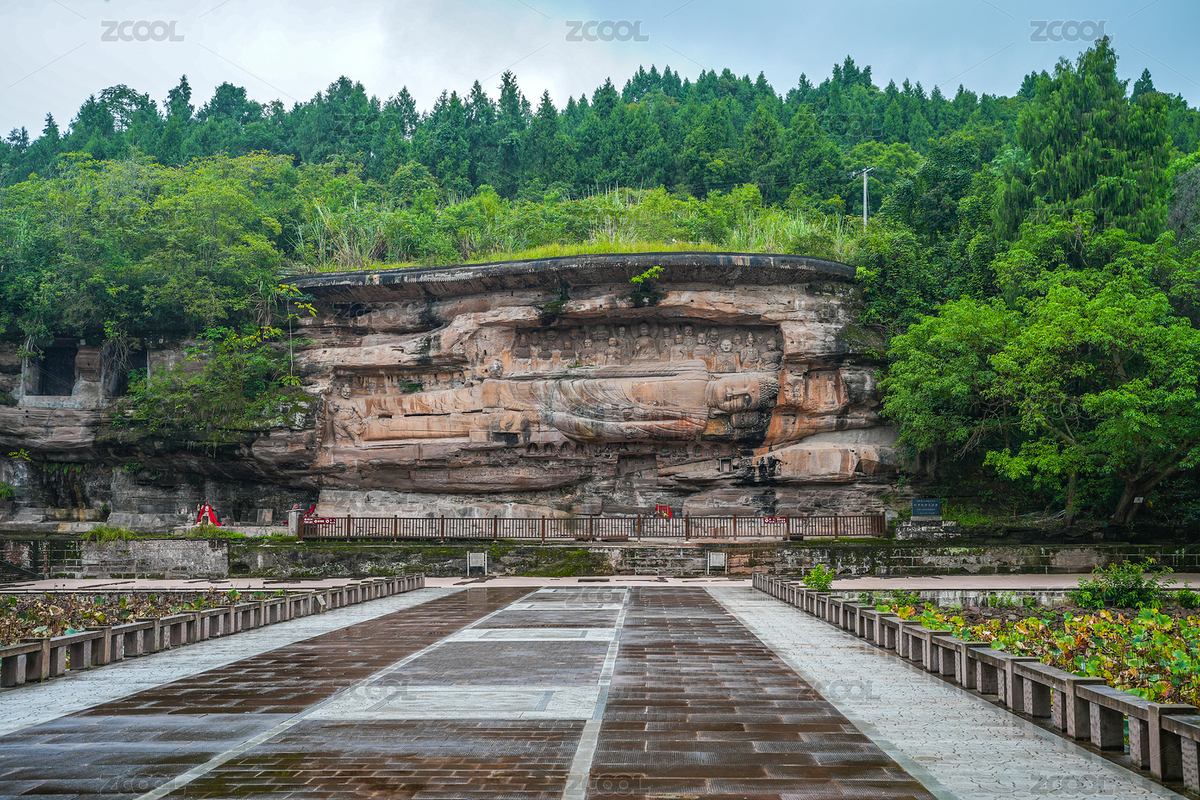 中國四川省資陽市安岳縣臥佛院摩崖造像（主預覽-12073125） - 未分類 - 站酷設(shè)計師Kain_Tsai原創(chuàng)素材 - 站酷ZCOOL