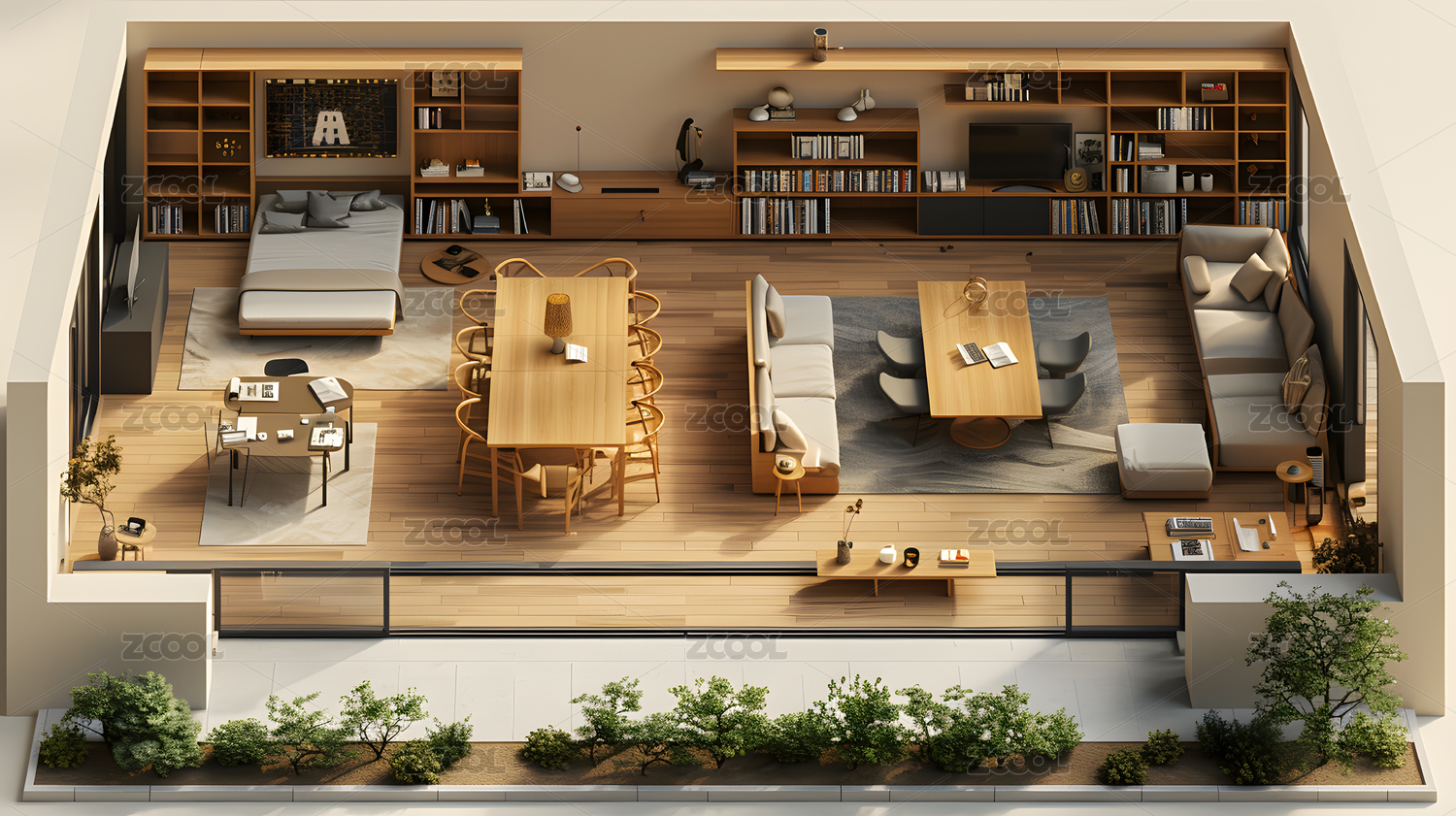 3D空间建筑模型沙盘