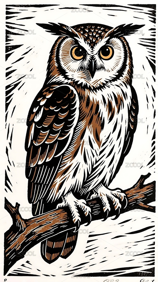 夜色枝头的猫头鹰（主预览-12899786） - 未分类 - 站酷设计师杨树图库原创素材 - 站酷ZCOOL