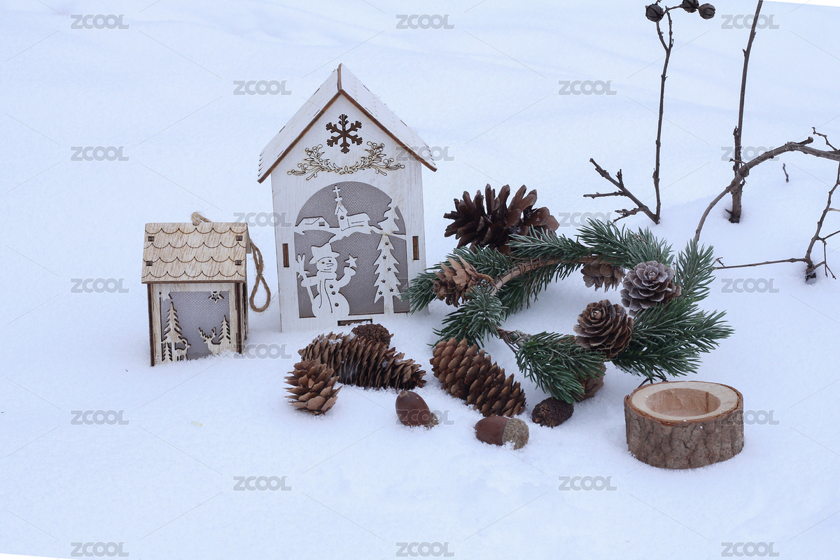 雪地里的圣诞摆件（主预览-8566814） - 未分类 - 站酷设计师火星q原创素材 - 站酷ZCOOL