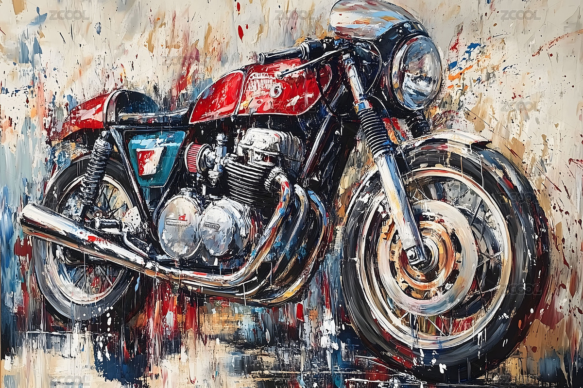 摩托車騎手騎著摩托車參加車賽插圖（主預覽-3359296） - 未分類 - 站酷設計師鍋包肉~原創(chuàng)素材 - 站酷ZCOOL