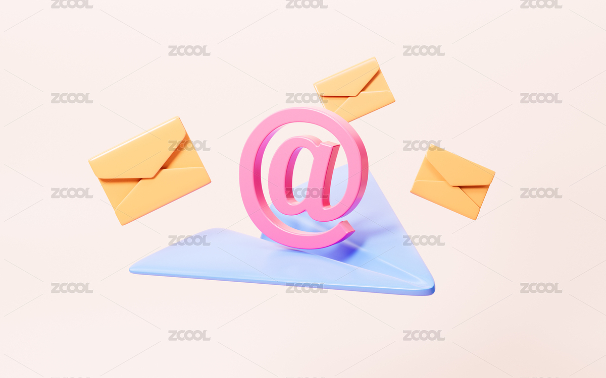 卡通郵件發(fā)送送達(dá)概念3D渲染（主預(yù)覽-1845794） - 未分類 - 站酷設(shè)計(jì)師TinaJi0718原創(chuàng)素材 - 站酷ZCOOL