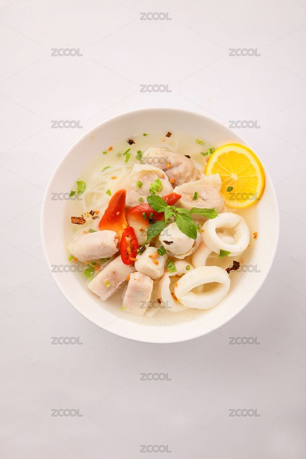 美食摄影白底图-马鲛三宝汤面（主预览-8285463） - 未分类 - 站酷设计师品牌好朋友原创素材 - 站酷ZCOOL