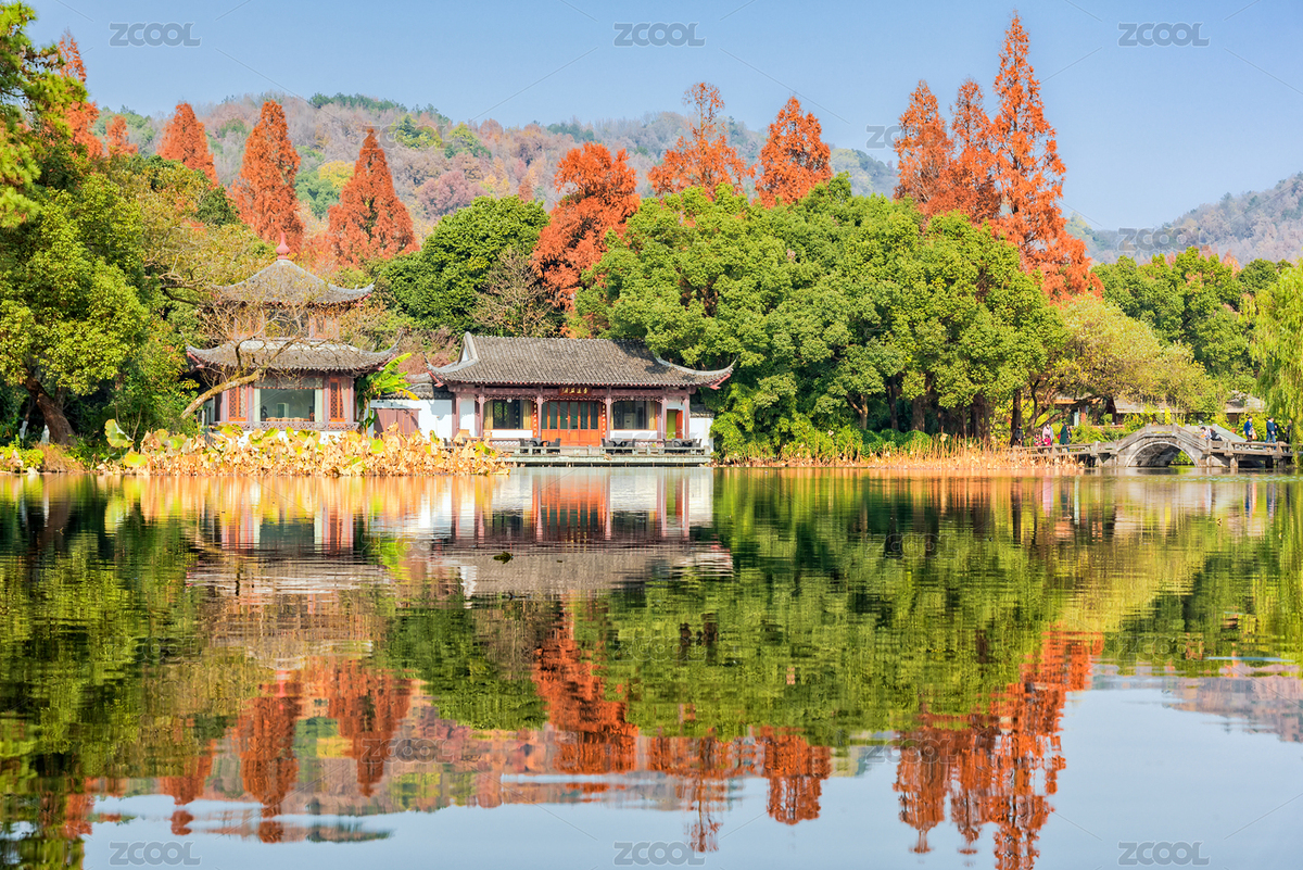 中國(guó)浙江杭州西湖曲院風(fēng)荷，中式建筑園林景觀(guān)秋天（主預(yù)覽-6751406） - 未分類(lèi) - 站酷設(shè)計(jì)師城森創(chuàng)意原創(chuàng)素材 - 站酷ZCOOL