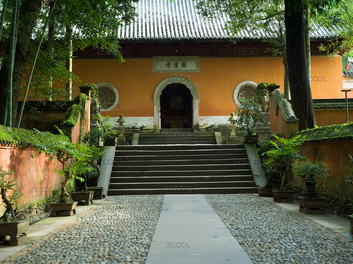 天臺山國清寺佛教建筑（主預覽-11057952） - 未分類 - 站酷設計師草木 間堂原創(chuàng)素材 - 站酷ZCOOL
