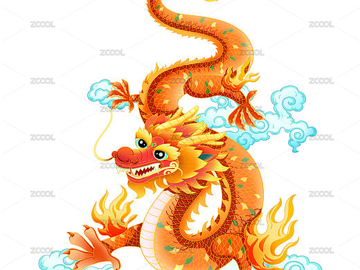 国潮中国风古典龙插画