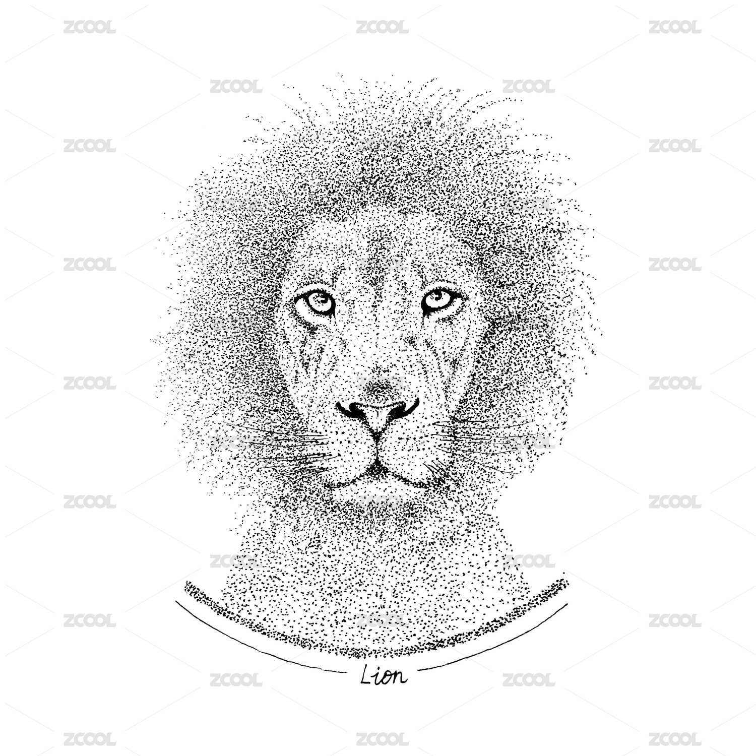 Animal illustration-lion