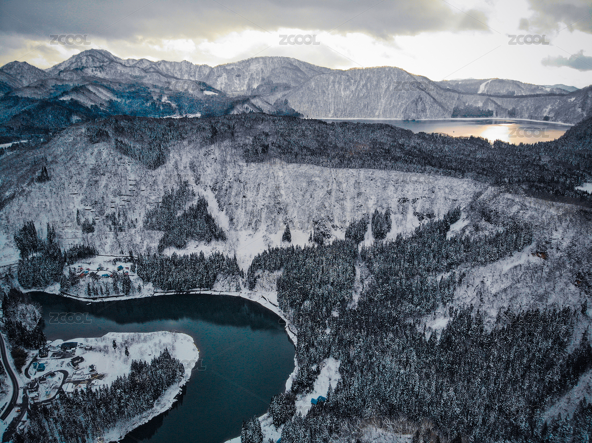 日本福島縣只見川的河流航拍景觀（主預覽-1981417） - 未分類 - 站酷設計師攝影師北川原創(chuàng)素材 - 站酷ZCOOL