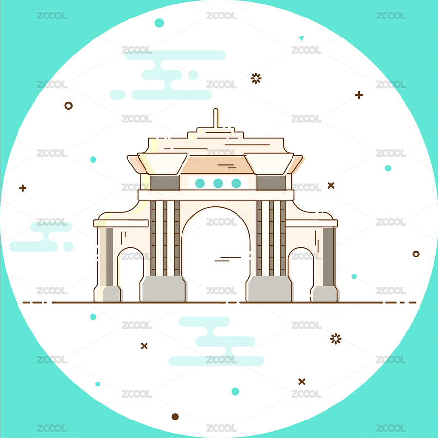 線條插畫-清華園（主預(yù)覽-375975） - 未分類 - 站酷設(shè)計(jì)師YOYOYO3721原創(chuàng)素材 - 站酷ZCOOL