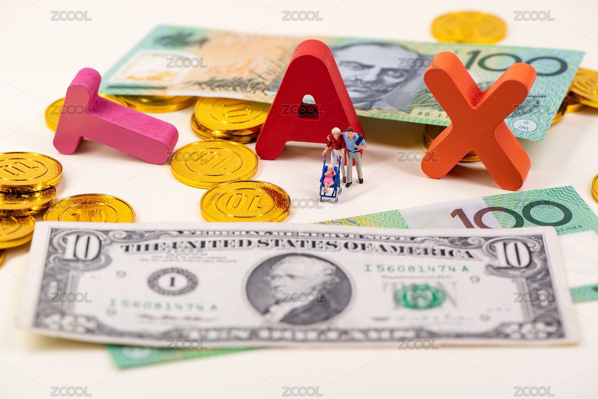 白色背景上的积木组成的金融税收单词与纸币（主预览-7750255） - 未分类 - 站酷设计师Foto貓原创素材 - 站酷ZCOOL