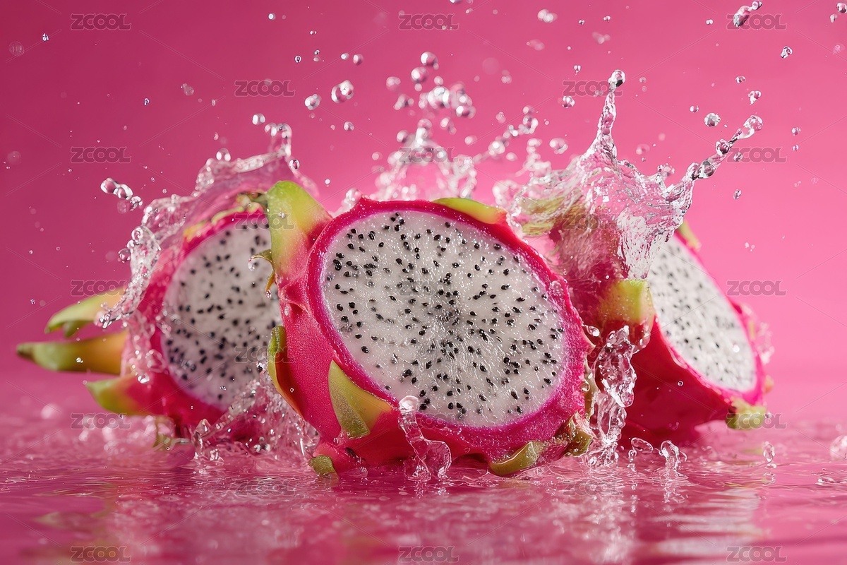 水花四濺的火龍果切片；動感瞬間（主預(yù)覽-10625003） - 未分類 - 站酷設(shè)計(jì)師隨機(jī)點(diǎn)子王原創(chuàng)素材 - 站酷ZCOOL