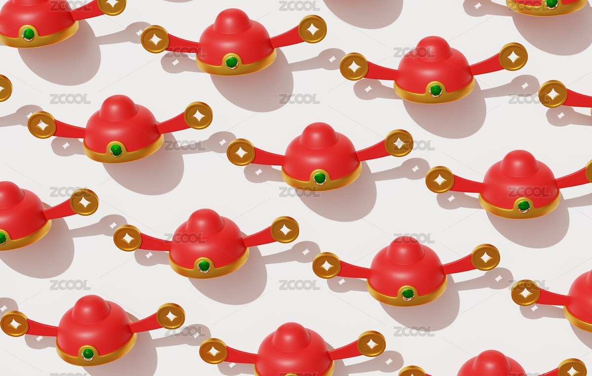 新年传统春节升官升职帽子3D（主预览-6420392） - 未分类 - 站酷设计师Miruis原创素材 - 站酷ZCOOL