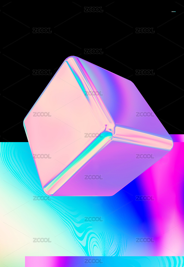 蒸汽波風(fēng)格漸變VAPOR立方體海報(bào)雜志（主預(yù)覽-6343482） - 未分類 - 站酷設(shè)計(jì)師咸蛋凸凸原創(chuàng)素材 - 站酷ZCOOL