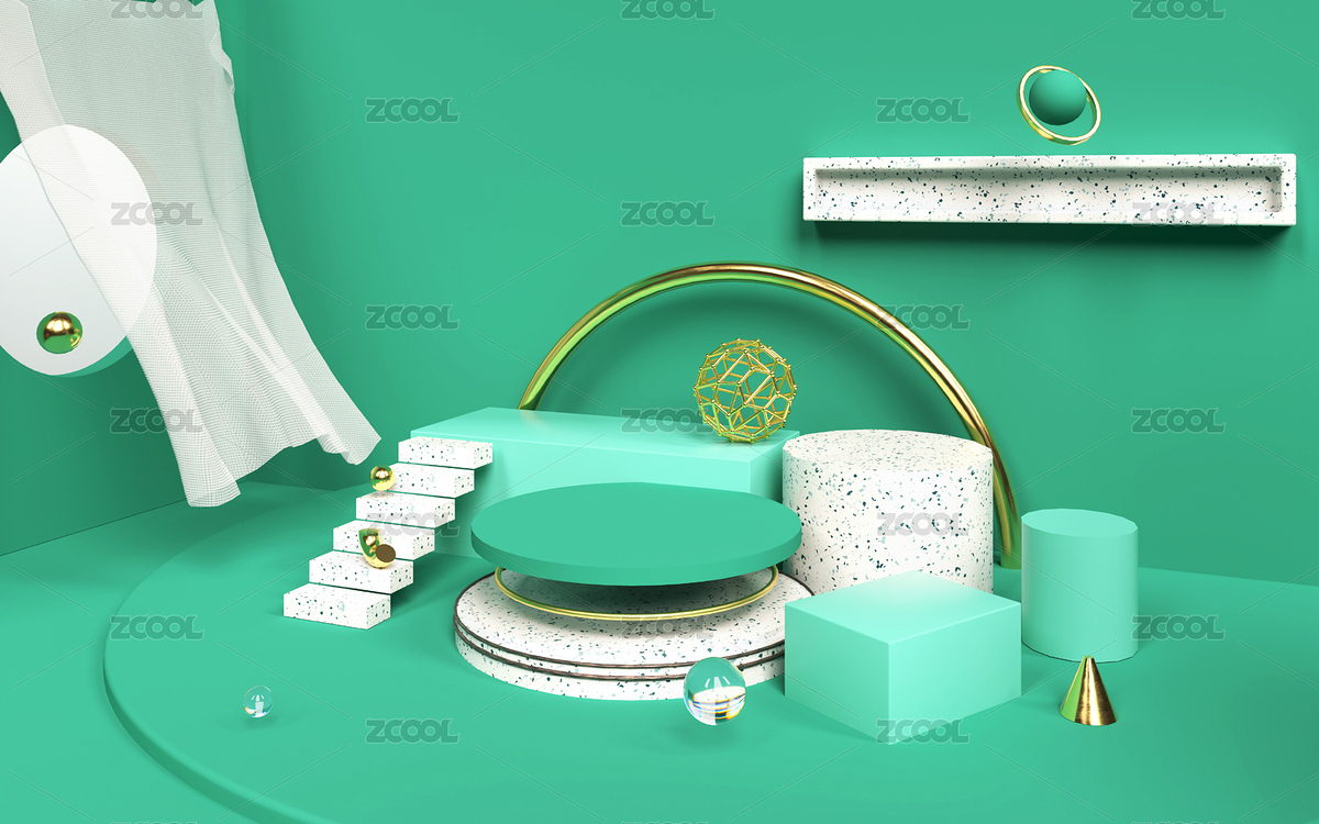 3D背景模擬室內(nèi)產(chǎn)品展示臺(tái)創(chuàng)意圖（主預(yù)覽-8370056） - 未分類 - 站酷設(shè)計(jì)師Theo_M原創(chuàng)素材 - 站酷ZCOOL