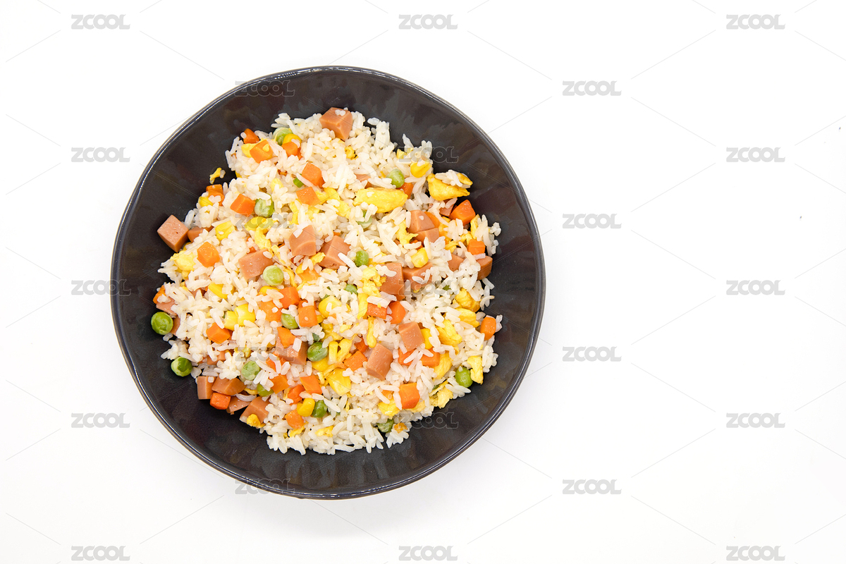 白色背景中式炒饭杨州炒饭特写（主预览-7600035） - 未分类 - 站酷设计师范范0809原创素材 - 站酷ZCOOL