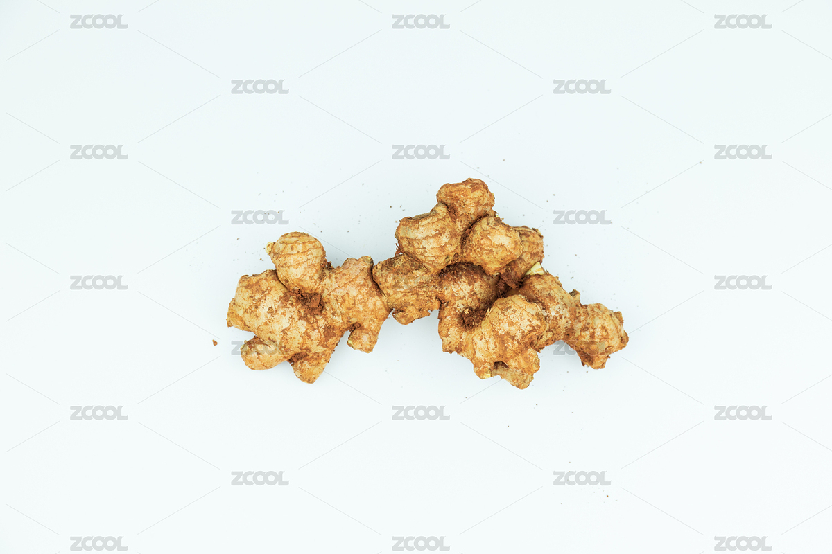 白色背景中的新鮮食材生姜（主預覽-6242815） - 未分類 - 站酷設(shè)計師未&來原創(chuàng)素材 - 站酷ZCOOL