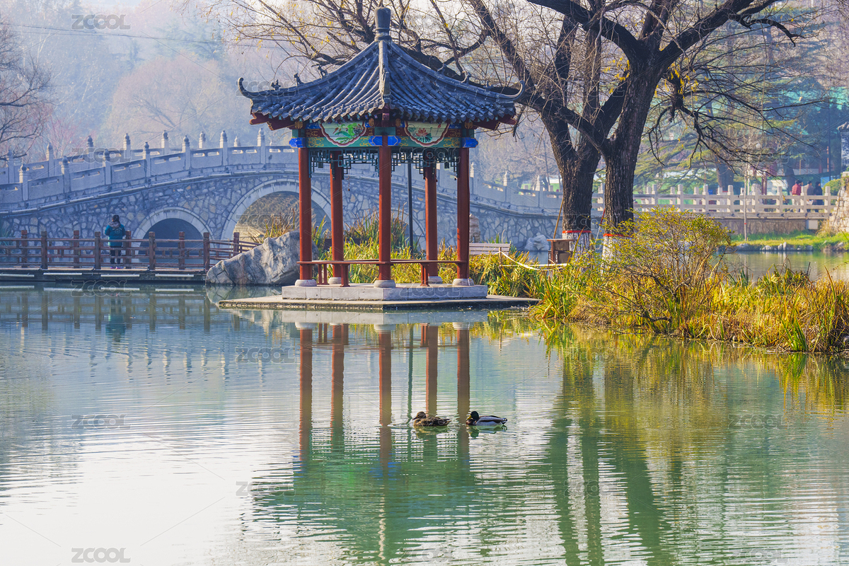 范公亭公园冬天风景（主预览-7155307） - 未分类 - 站酷设计师北国小馒头原创素材 - 站酷ZCOOL