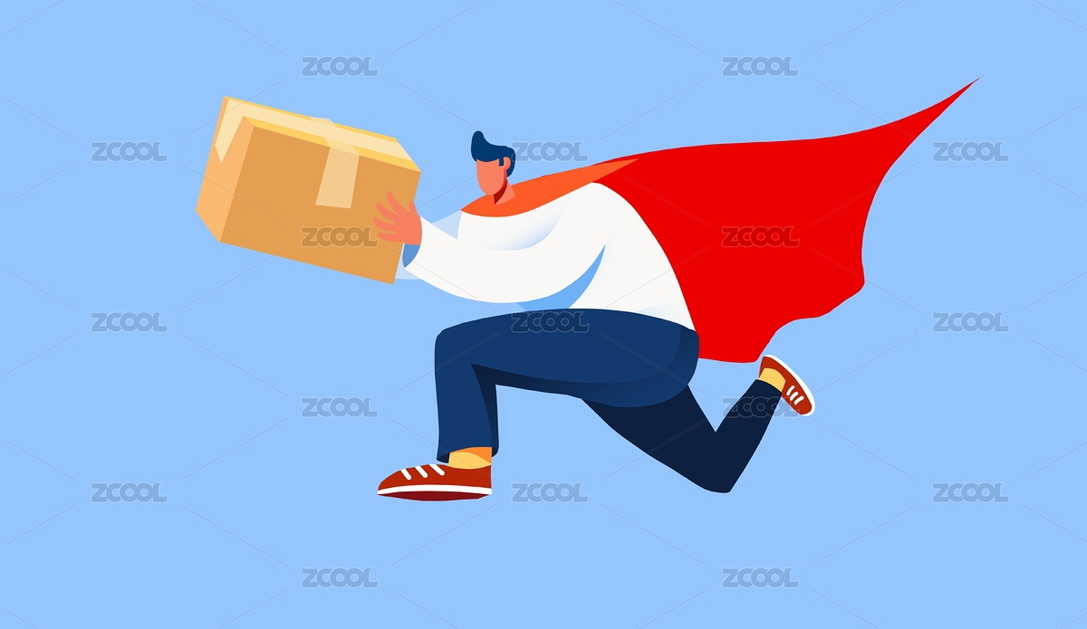 卡通手繪雙十一雙十二快遞員送快遞插畫（主預(yù)覽-8707514） - 未分類 - 站酷設(shè)計(jì)師華仔DAOHUA原創(chuàng)素材 - 站酷ZCOOL
