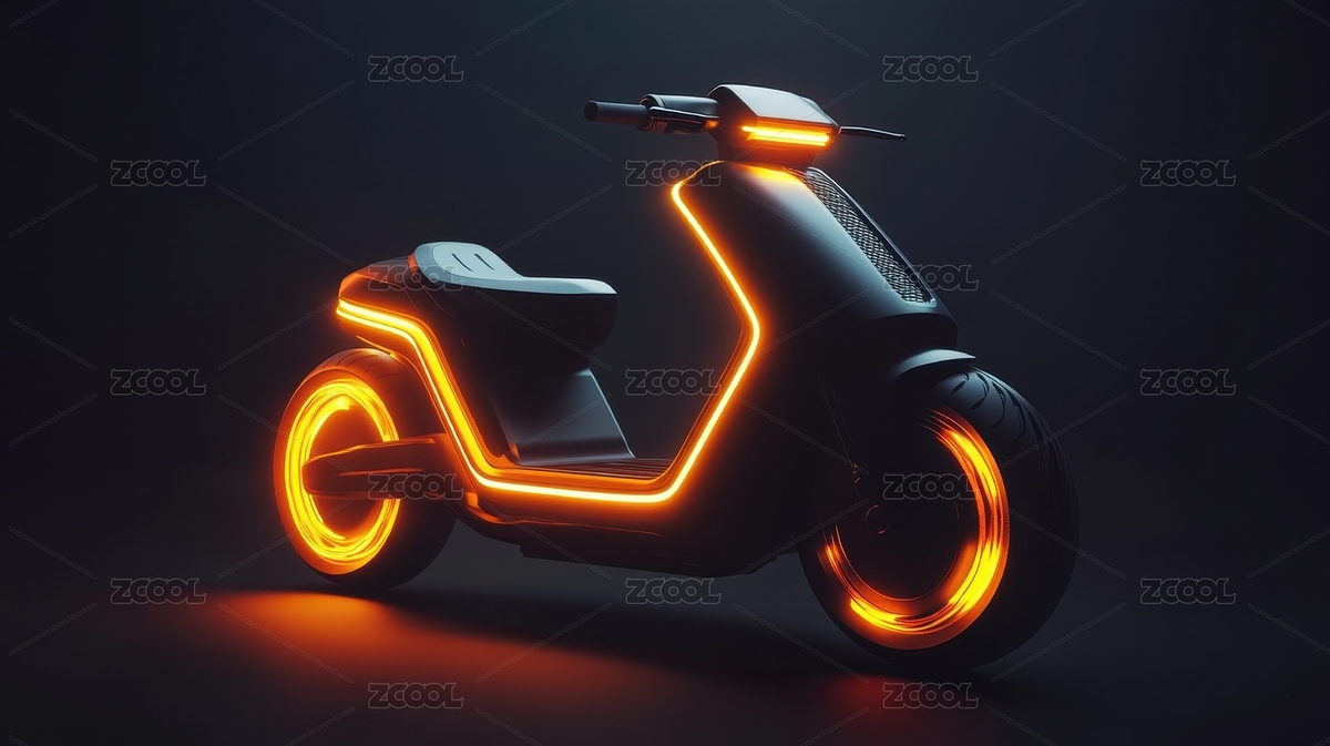 發(fā)著黃色霓虹燈光的科技電動車（主預(yù)覽-5900349） - 未分類 - 站酷設(shè)計(jì)師njnjl原創(chuàng)素材 - 站酷ZCOOL