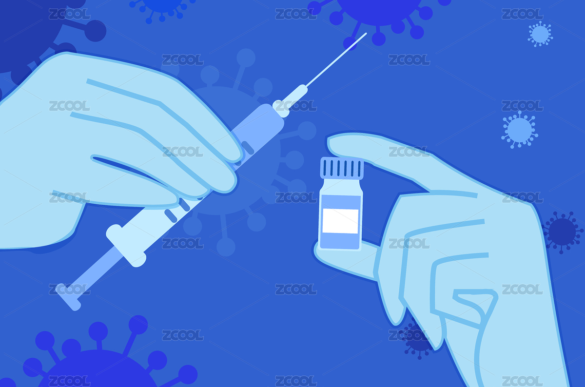預(yù)防病毒感染疫苗注射的插畫（主預(yù)覽-140868） - 未分類 - 站酷設(shè)計(jì)師Anniebugu原創(chuàng)素材 - 站酷ZCOOL