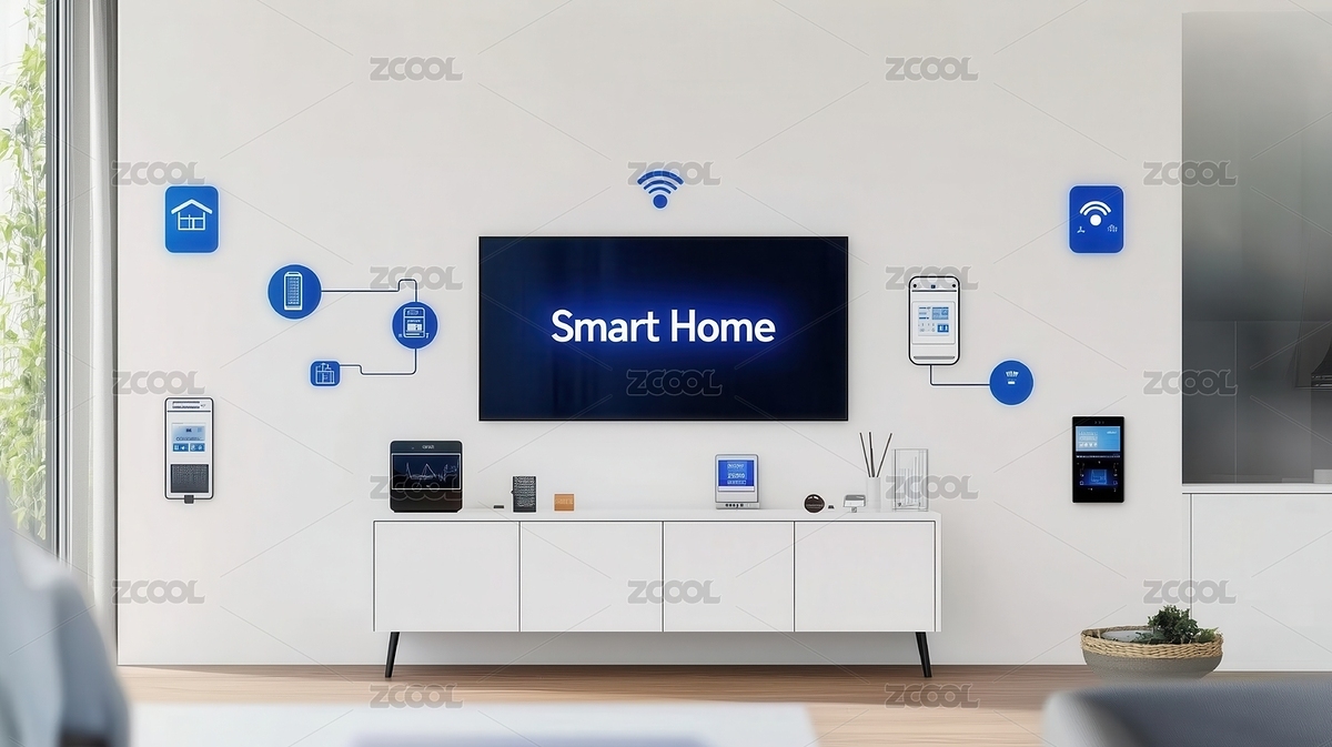 智能家居系統(tǒng)示意圖（主預(yù)覽-12333408） - 未分類 - 站酷設(shè)計師lhj6688原創(chuàng)素材 - 站酷ZCOOL