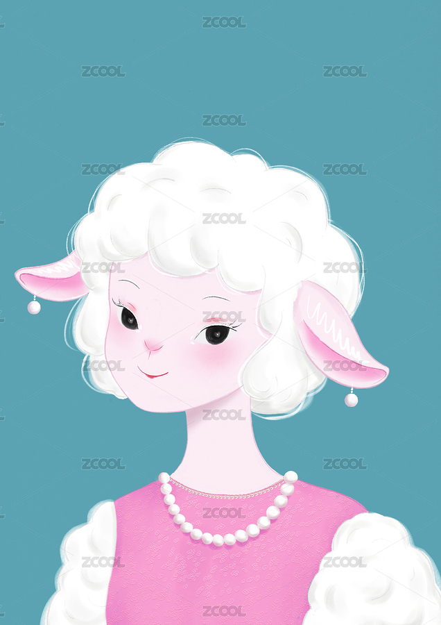 一只潔白的毛茸茸的小羊（主預(yù)覽-12719059） - 未分類 - 站酷設(shè)計師無傾z原創(chuàng)素材 - 站酷ZCOOL