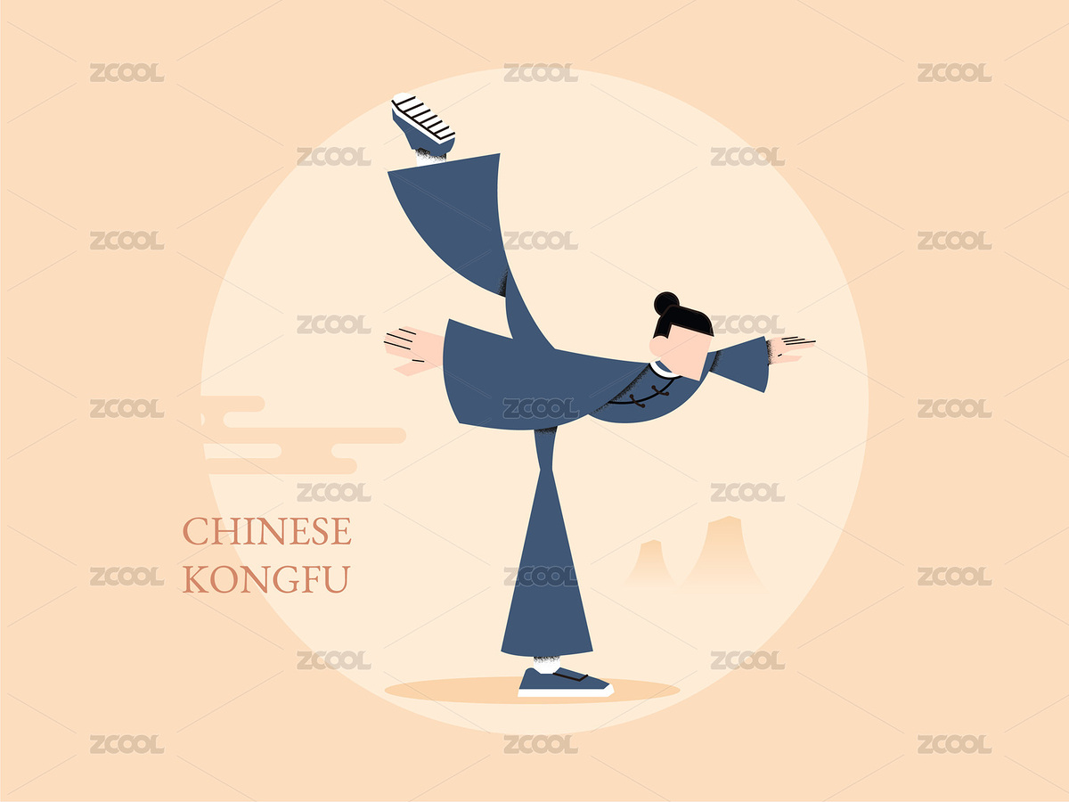 中國功夫插畫（主預(yù)覽-10646268） - 未分類 - 站酷設(shè)計(jì)師xxzhuu原創(chuàng)素材 - 站酷ZCOOL