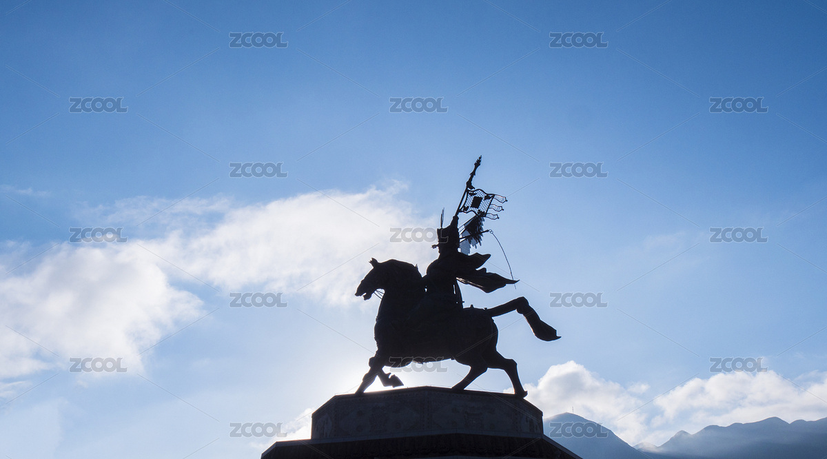 玉樹格薩爾王雕像剪影（主預(yù)覽-8518129） - 未分類 - 站酷設(shè)計(jì)師芒焰就是我原創(chuàng)素材 - 站酷ZCOOL