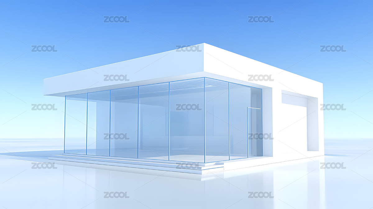 现代简约建筑风格正面为玻璃（主预览-2300219） - 未分类 - 站酷设计师用脚开门原创素材 - 站酷ZCOOL