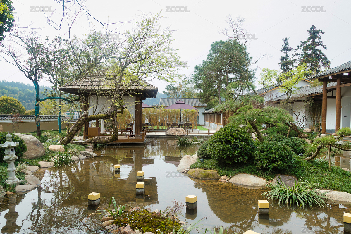 古樸的庭院園林景觀（主預(yù)覽-5179754） - 未分類 - 站酷設(shè)計師AT86原創(chuàng)素材 - 站酷ZCOOL