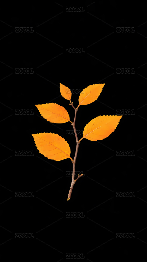 橙黄色细长叶片植物（主预览-12042494） - 未分类 - 站酷设计师炽木视觉原创素材 - 站酷ZCOOL