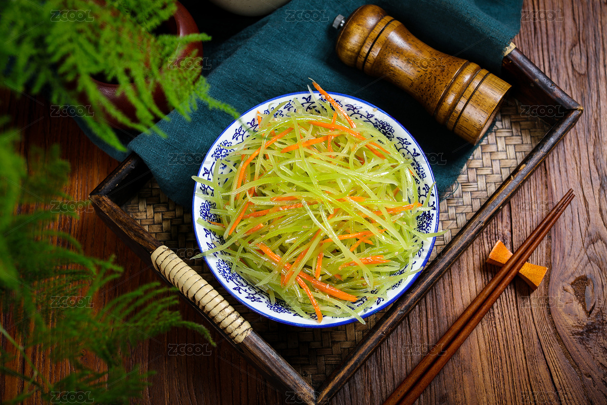 爽口素菜清炒萵筍絲（主預(yù)覽-7763447） - 未分類 - 站酷設(shè)計師曇華碎影原創(chuàng)素材 - 站酷ZCOOL