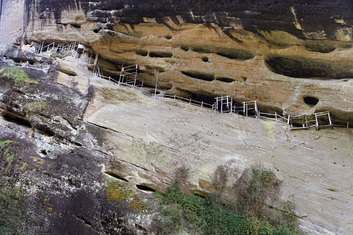 中國福建省武夷山，巖骨花香慢游道中的古崖居遺構（主預覽-9079586） - 未分類 - 站酷設計師啟明星耀原創(chuàng)素材 - 站酷ZCOOL