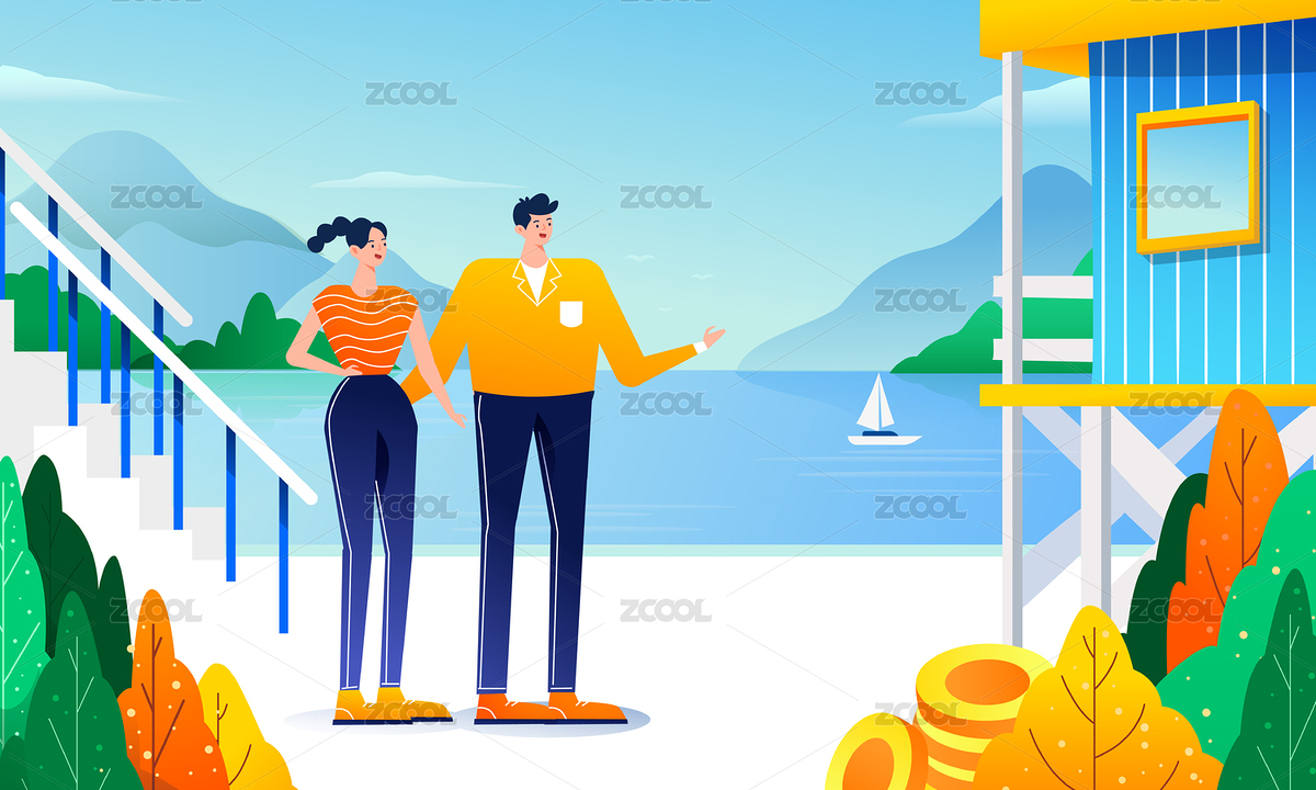 卡通房地產(chǎn)租房買房活動(dòng)矢量背景插畫（主預(yù)覽-3178517） - 未分類 - 站酷設(shè)計(jì)師keeein原創(chuàng)素材 - 站酷ZCOOL