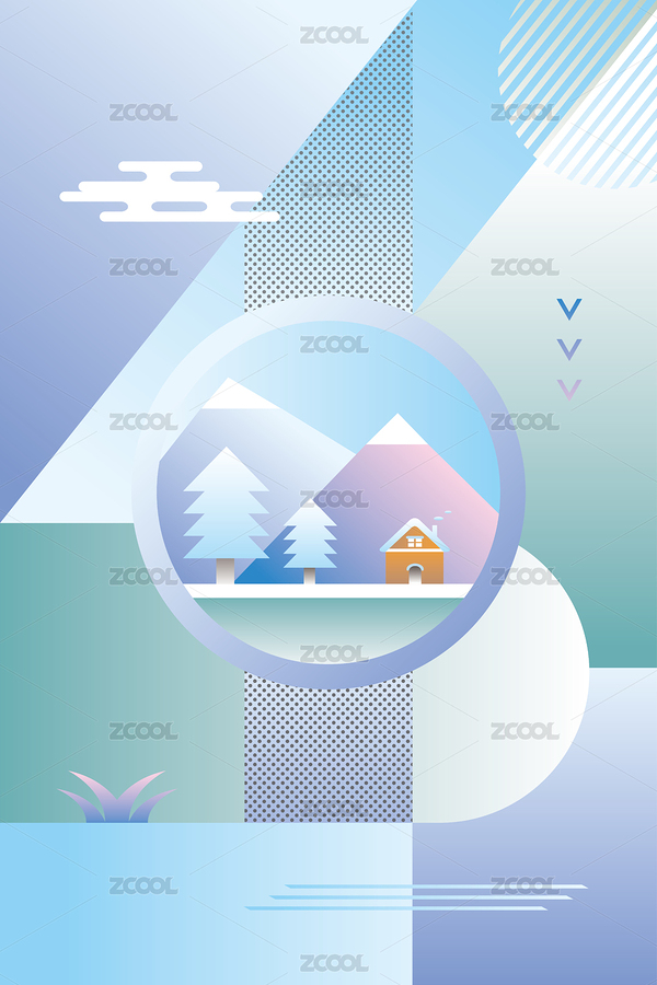 孟菲斯風(fēng)格24節(jié)氣插圖-冬季大寒（主預(yù)覽-1470919） - 未分類 - 站酷設(shè)計(jì)師青行自在原創(chuàng)素材 - 站酷ZCOOL